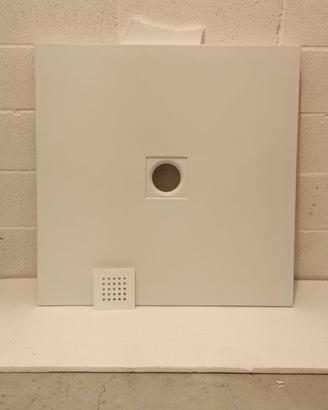 Piatto doccia in ceramica bianco opaco  80x80x3 cm