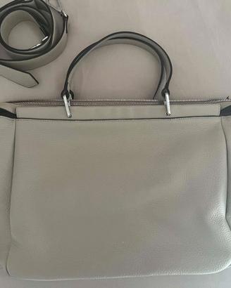 Borsa Coccinelle beige in pelle con tracolla