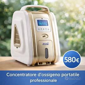 Concentratore di ossigeno portatile come nuovo