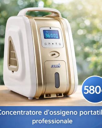 Concentratore di ossigeno portatile come nuovo