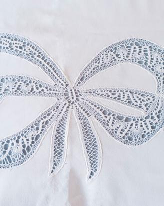 Parure letto matrimoniale con pizzo a tombolo