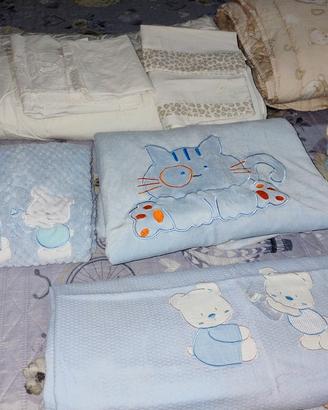 Piumoni,coperte ,lenzuola bambino