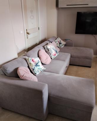 Divano angolare contenitore con penisole + letto