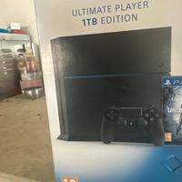 Ps4 1tb slim play station 4  cavi controller
