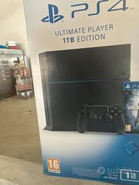 Ps4 1tb slim play station 4  cavi e 1 controller