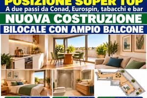 ✨ NUOVA COSTRUZIONE: BILOCALE CON AMPIO BALCONE