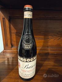 BOTTIGLIA VINO BAROLO - BORGOGNO RISERVA 1964