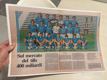Poster Calcio Napoli 2 scudetto 1990
