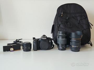 Canon EOS 70D + 3 Obiettivi + Accessori