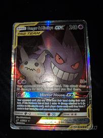 gengar e mimikyu gz.   carta pokemon