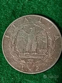 2 Lire 1939 vittorio Emanuele II