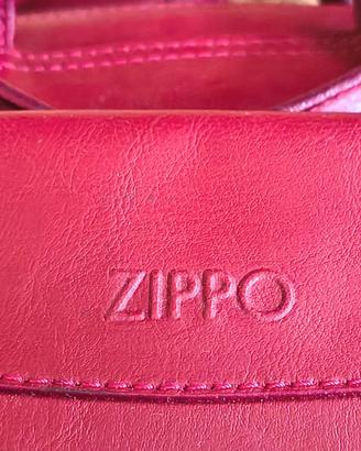 Borsa cartella da ufficio Zippo in pelle.