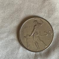 50 lire 978 errore di conio