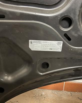 Cofano e mascherina ORIGINALI Audi A3
