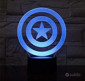Luce led scudo captain america marvel