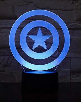 Luce led scudo captain america marvel