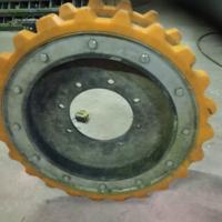 Ruote cingolo gomma pattini