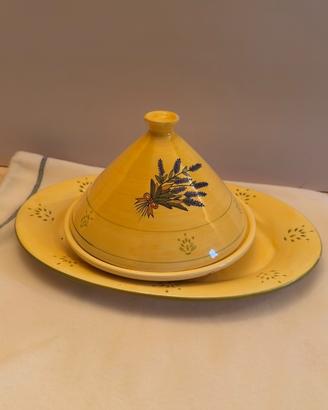 Set Ceramica Decorata Lavanda e Tajine