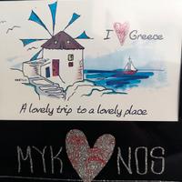 Portafoto Souvenir Mykonos – Stile moderno e brill