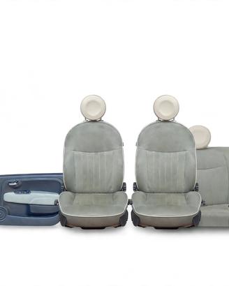 Sedili completi pannelli porta Fiat 500 2008>2012