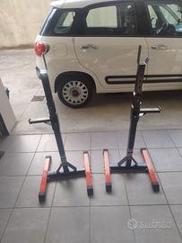Cavalletti regolabili per bilanciere Half Rack