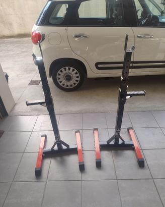Cavalletti regolabili per bilanciere Half Rack