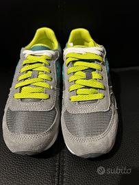 SAUCONY SHADOW 1108-675 GREY BLU LIME GRIGIO 38