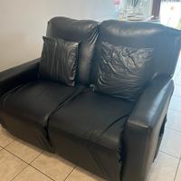 Divano due posti reclinabile elettrico