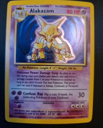 carta pokemon alakazam holo set base eng NM