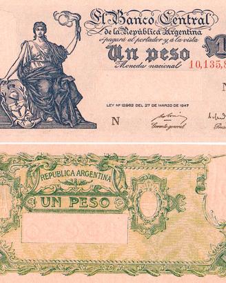 Banconota ARGENTINA 1950 1 peso Pick 257 UNC