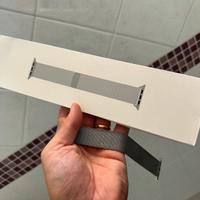 Cinturino Apple argento maglia milanese 45mm