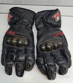 Guanti da moto in pelle neri Hy-Fly