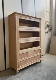 Mobile contenitore dispensa credenza legno grezzo