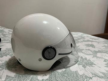 Casco Jet JFM Bianco Taglia M Omologato ECE R22-05