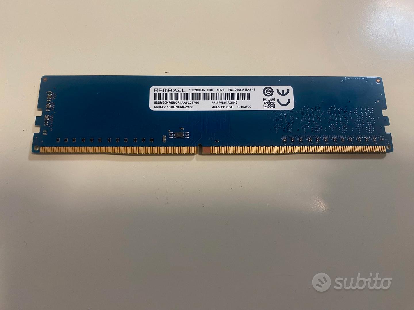 Memoria RAM RAMAXEL 100280745 8GB PC3 - Informatica In vendita a Roma
