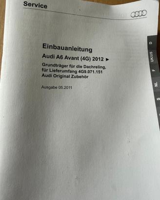 porta pacchi Audi A6 e Audi Q5