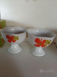 2 Coppe in ceramica per gelato