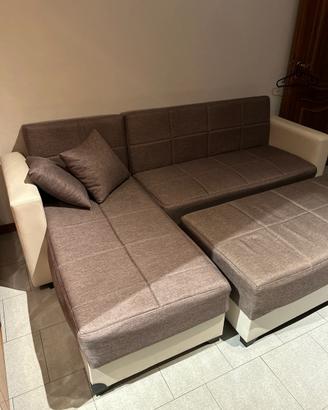 Divano letto angolare contenitore