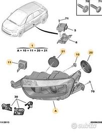 Faro anteriore Citroen C4 Picasso Spacetourer
