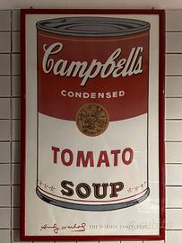Andy Warhol CAMPBELL'S TOMATO Cornice Rossa 102x65