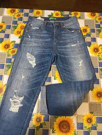 Jeans strappati benetton 100% cotone