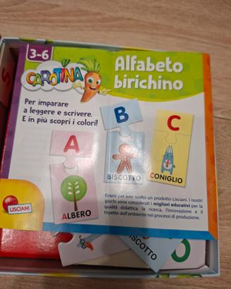 Alfabeto birichino per bambini 