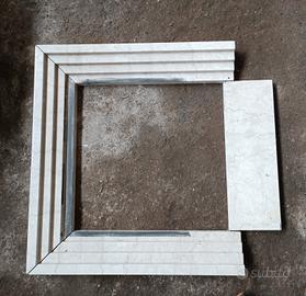 Cornice Caminetto marmo botticino