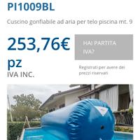 Cuscino gonfiabile 9mt