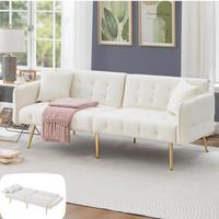 divano letto bianco comodo e confortevole