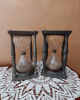 Antica grande clessidra in Peltro, marchiata!