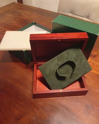 scatola vintage Rolex mogano