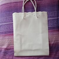 Borsa di plastica rigida bianca 
