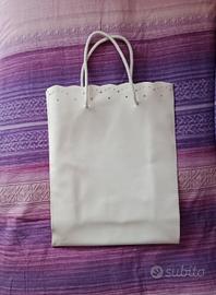 Borsa di plastica rigida bianca 