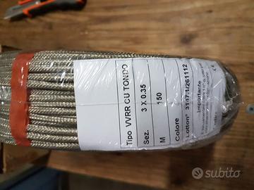 Cavo VVRR CU Tondo 3x0,35 per alte temp  Mt 150
